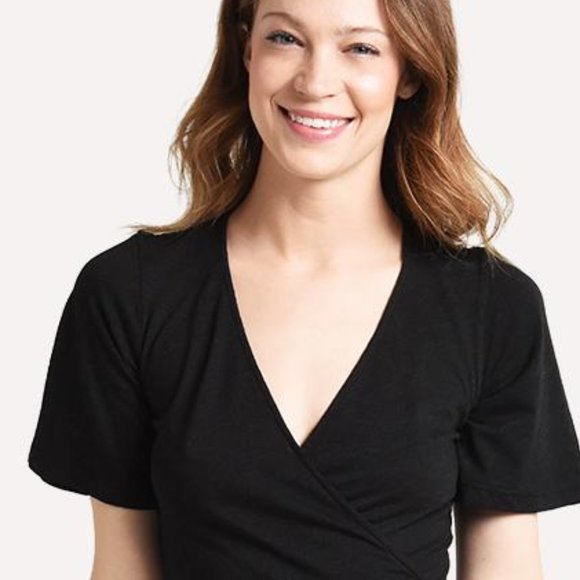 MONROW WOMEN'S MINI WRAPPED RUFFLE DRESS - Small - Picture 2 of 4